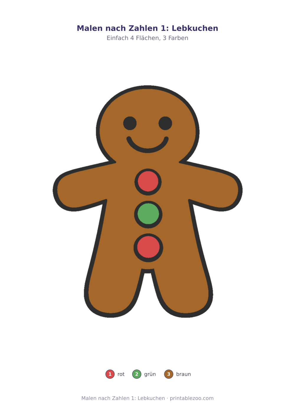 Weihnachten: Malen nach Zahlen