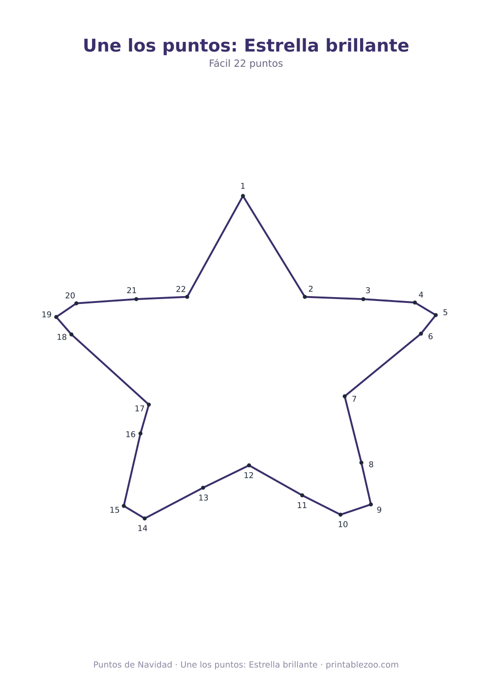 Une los puntos: Estrella brillante