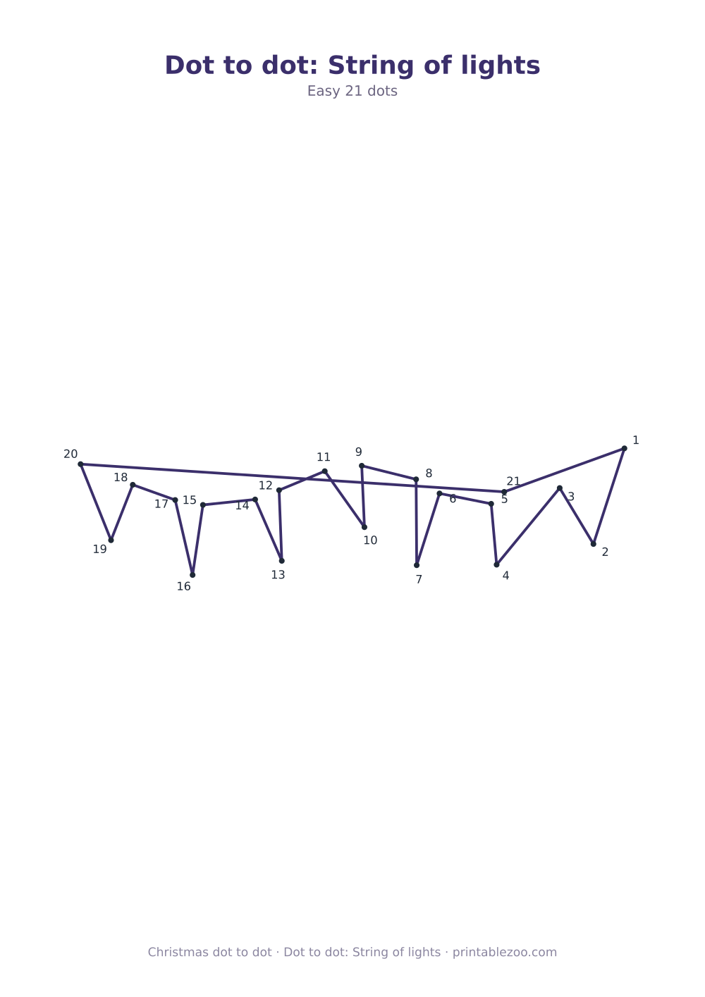 Dot to dot: String of lights