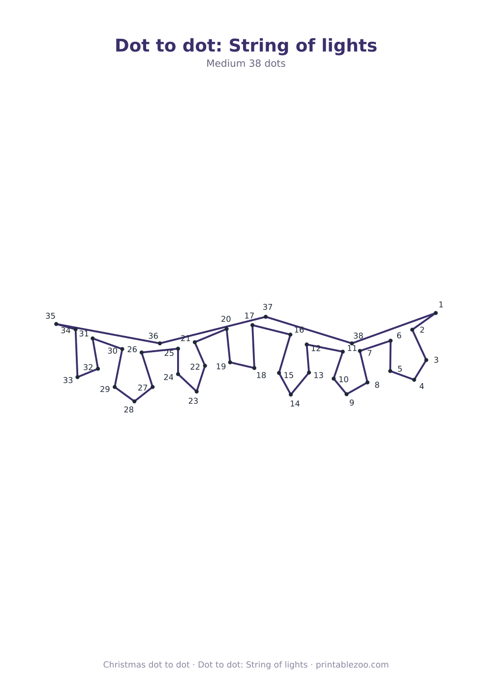 Dot to dot: String of lights