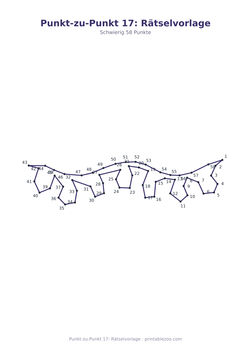 Punkt-zu-Punkt 17: Rätselvorlage als druckfertige Vorschau, Katalognummer 272305 Rätsel Nr. 272305.