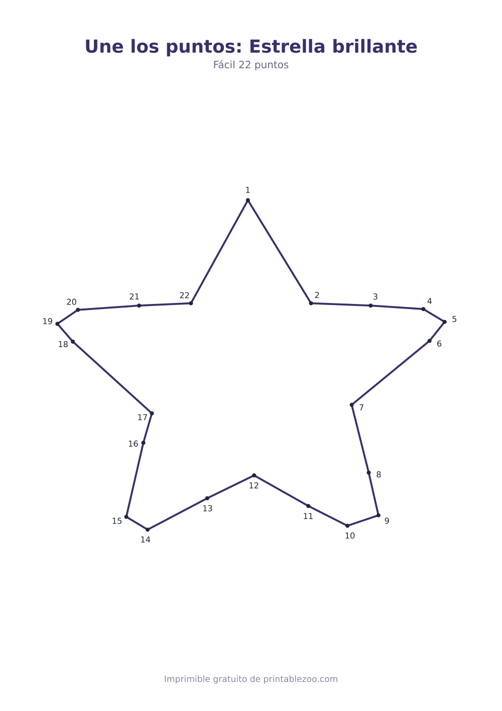 Une los puntos: Estrella brillante