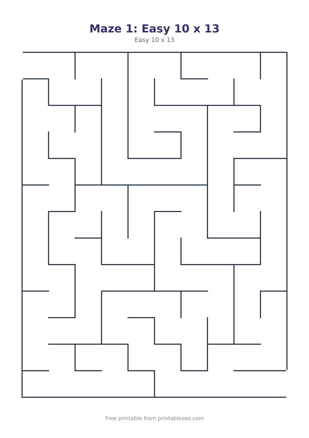 Easy mazes for kids