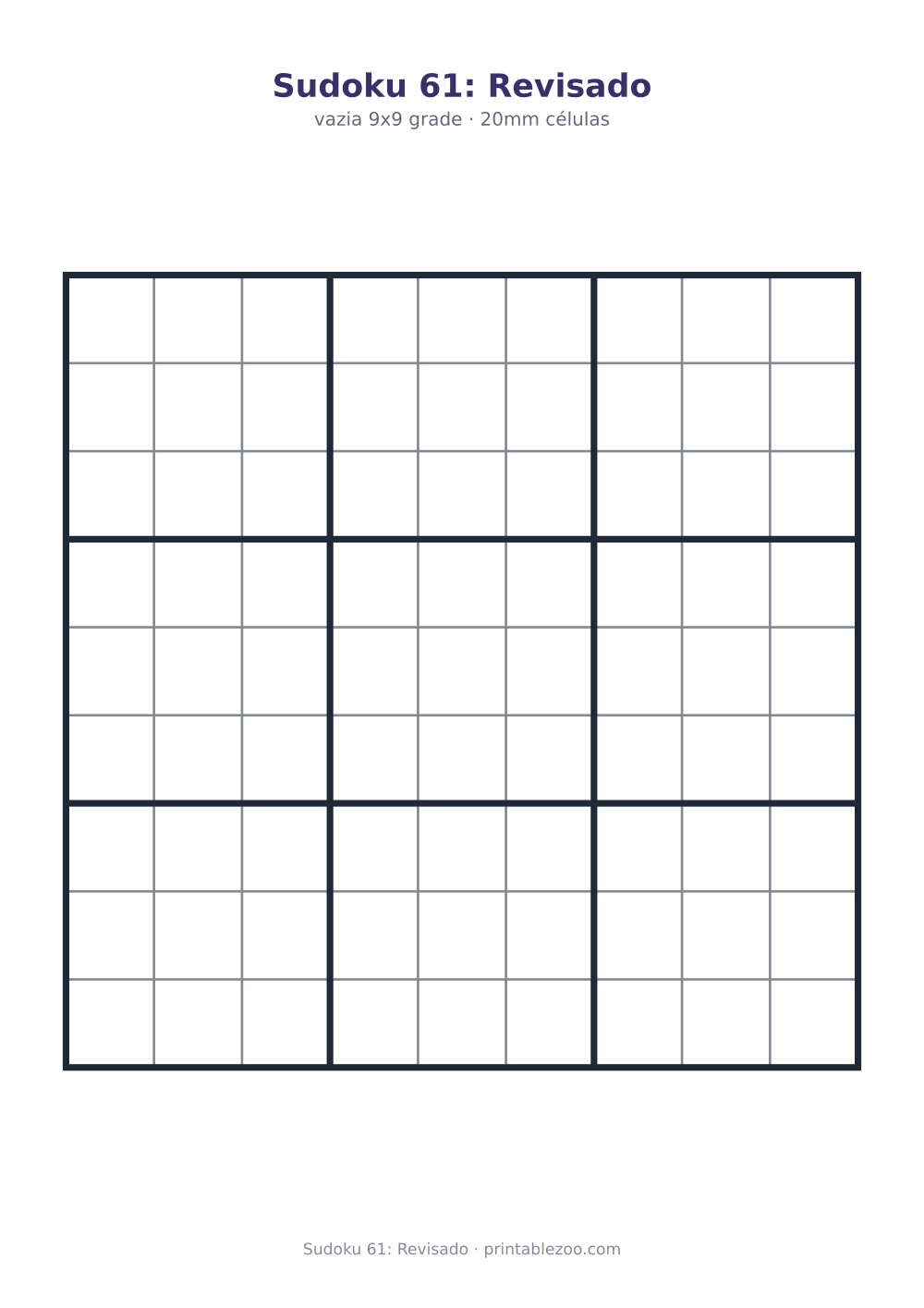 Prévia pronta para imprimir: Sudoku 61: Revisado, catálogo nº 240131