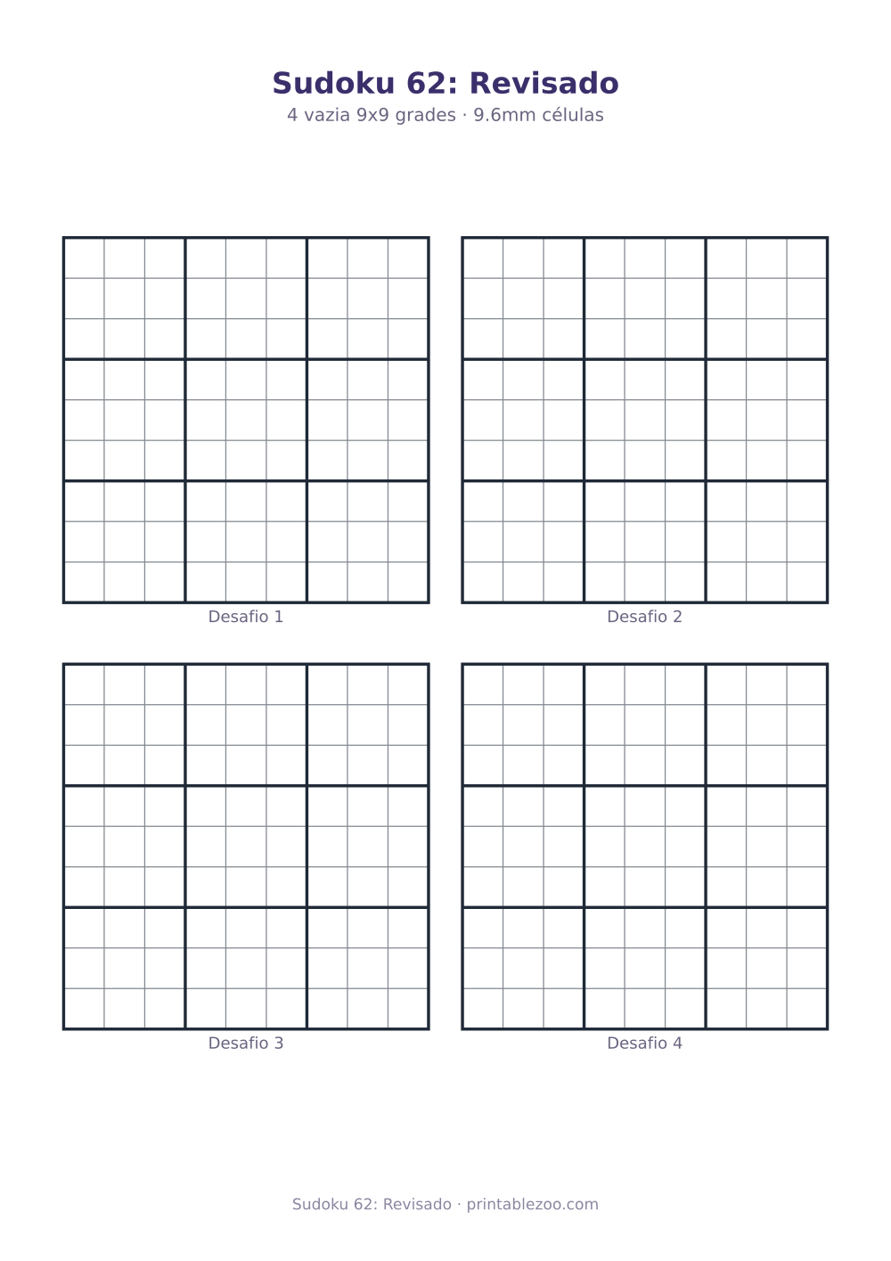 Prévia pronta para imprimir: Sudoku 62: Revisado, catálogo nº 240132