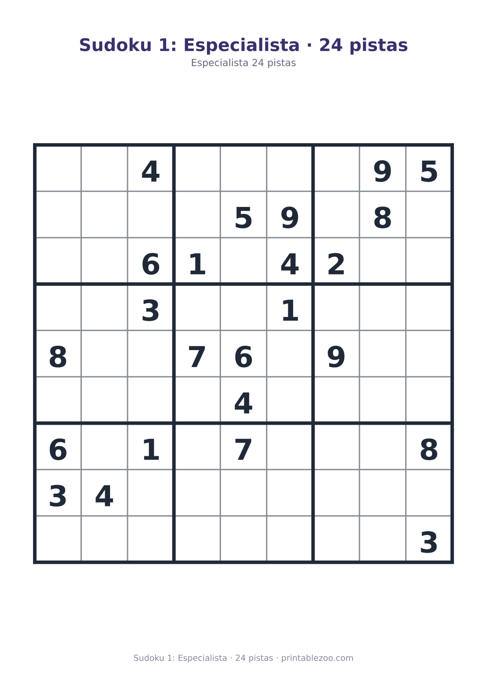 Sudoku extremo para imprimir