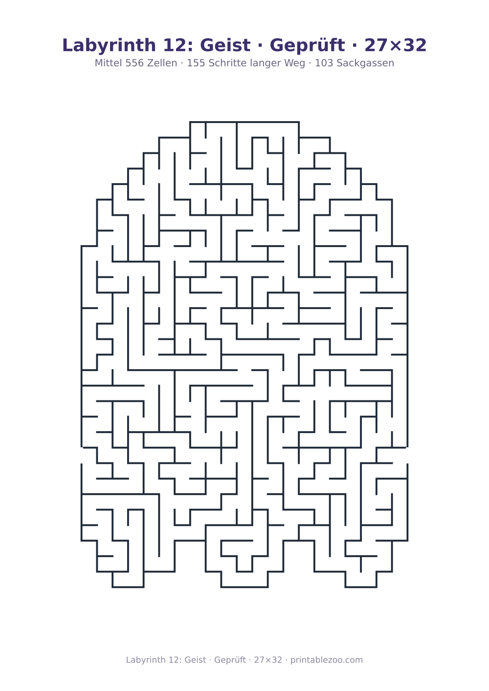 Labyrinth 12: Geist · Geprüft · 27×32 als druckfertige Vorschau, Katalognummer 158211