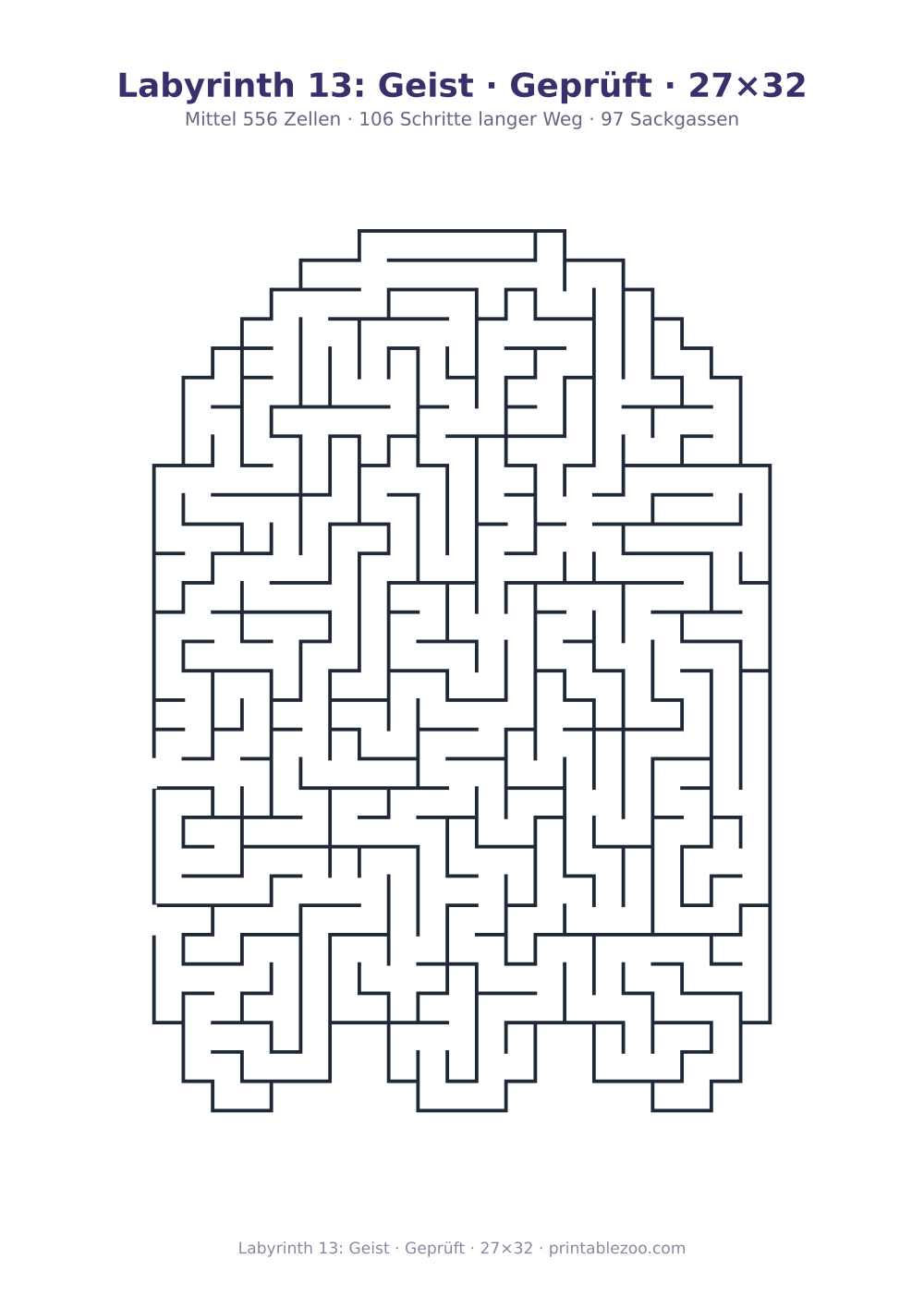 Labyrinth 13: Geist · Geprüft · 27×32 als druckfertige Vorschau, Katalognummer 158212