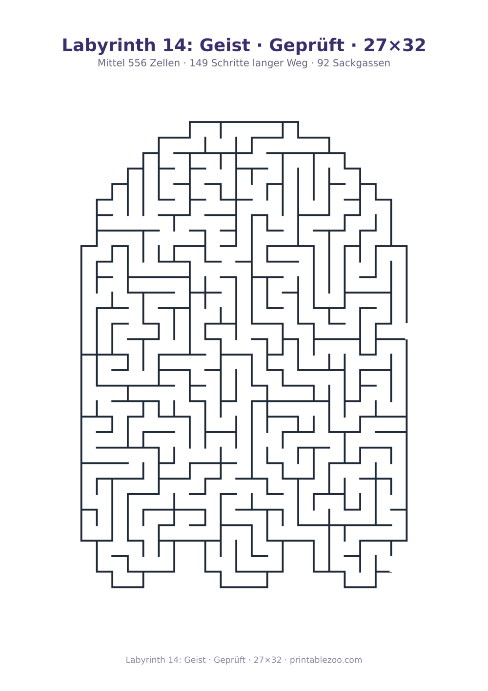 Labyrinth 14: Geist · Geprüft · 27×32 als druckfertige Vorschau, Katalognummer 158213