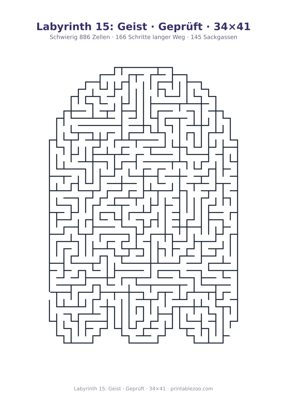Labyrinth 15: Geist · Geprüft · 34×41 als druckfertige Vorschau, Katalognummer 158221