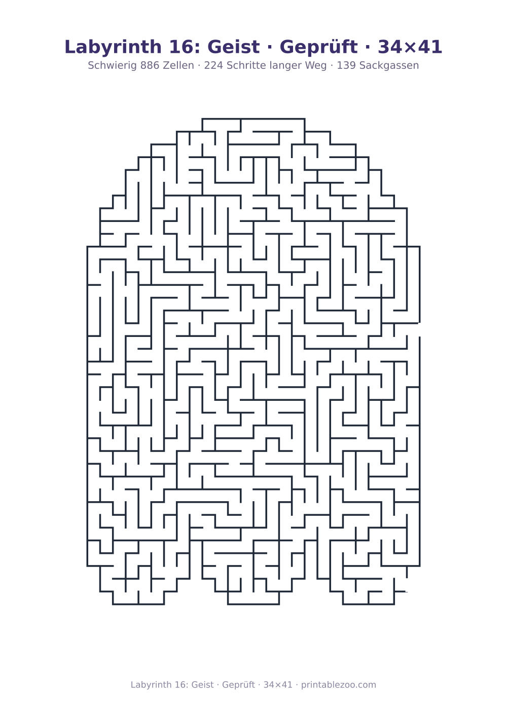 Labyrinth 16: Geist · Geprüft · 34×41 als druckfertige Vorschau, Katalognummer 158222