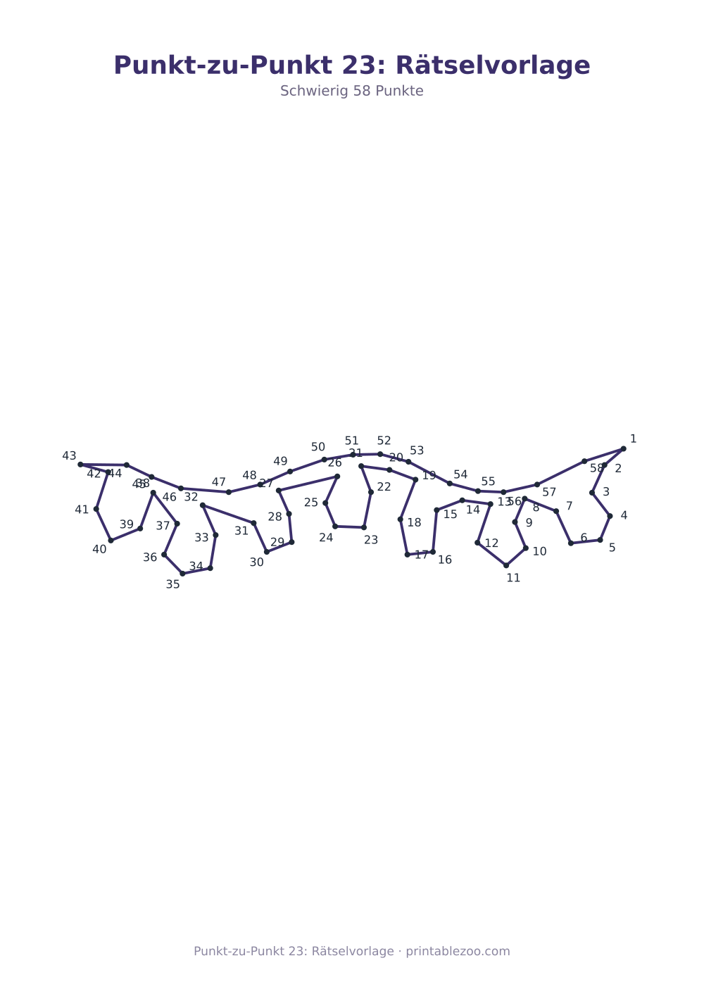 Punkt-zu-Punkt 23: Rätselvorlage als druckfertige Vorschau, Katalognummer 271405 Rätsel Nr. 271405.