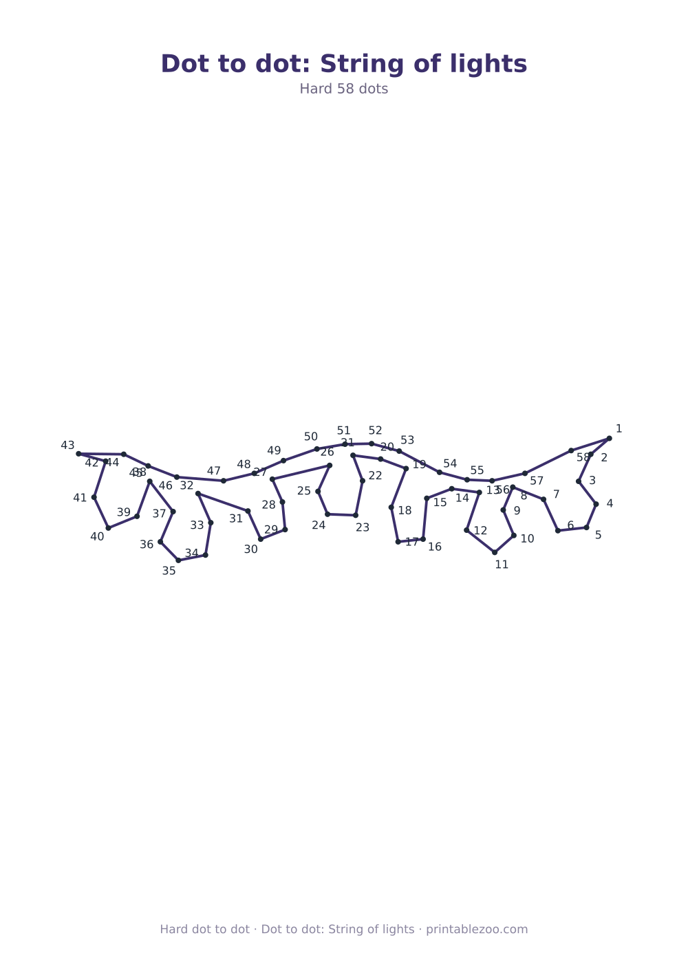 Dot to dot: String of lights