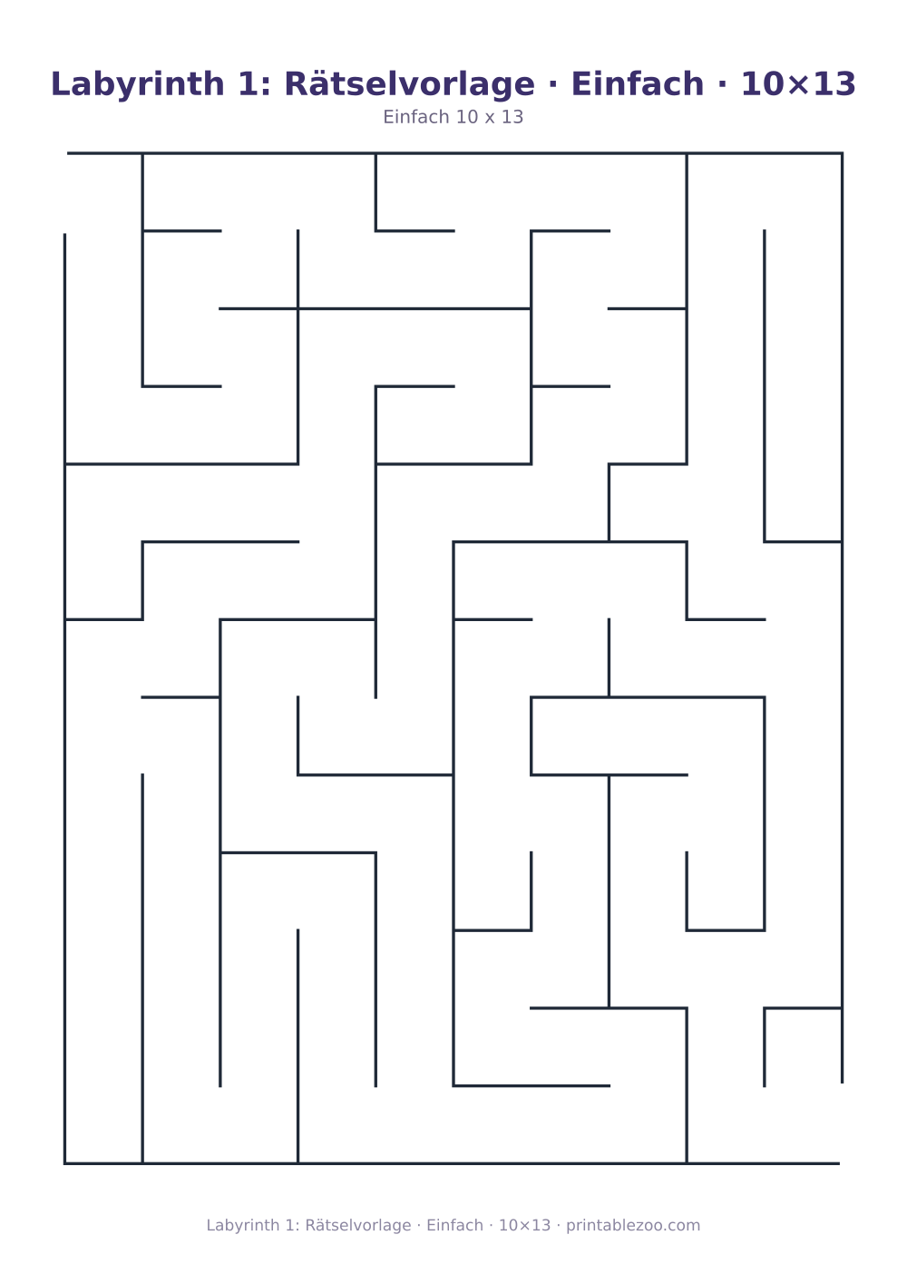 Labyrinthe zum Ausdrucken